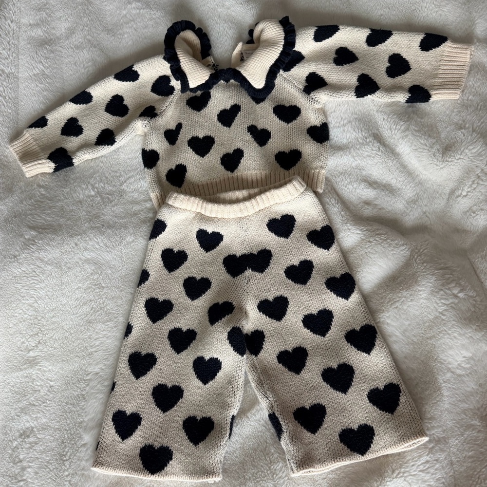 Hanna Andersson Cream Sweater Set